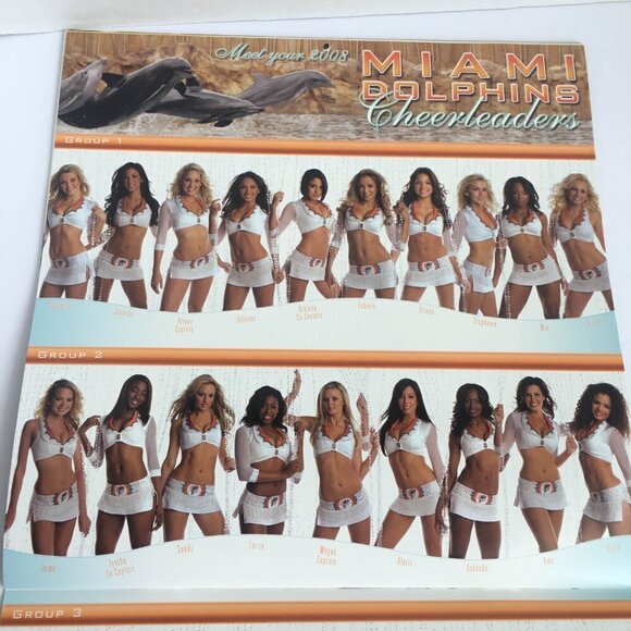NEW Miami Dolphins Cheerleaders Discovery Cove 2008 2009 Sixteen Month Calendar - Picture 6 of 16